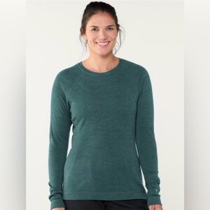 Smartwool Long-Sleeve Crew in Deep Teal